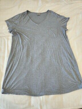 Soma Cool Nights XXL Nightgown Blue Short Sleeve Sleep Dress